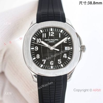 Swiss Patek Philippe Aquanaut GR new 38.8mm Black Arabic Dial Copy Watch